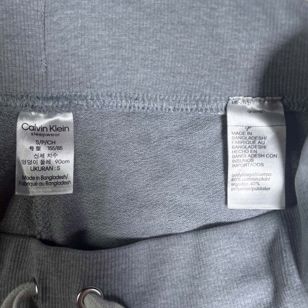 Calvin Klein Sleepwear Gray Joggers Lounge Pants Small Heather Grey Sweatpants - Picture 7 of 8
